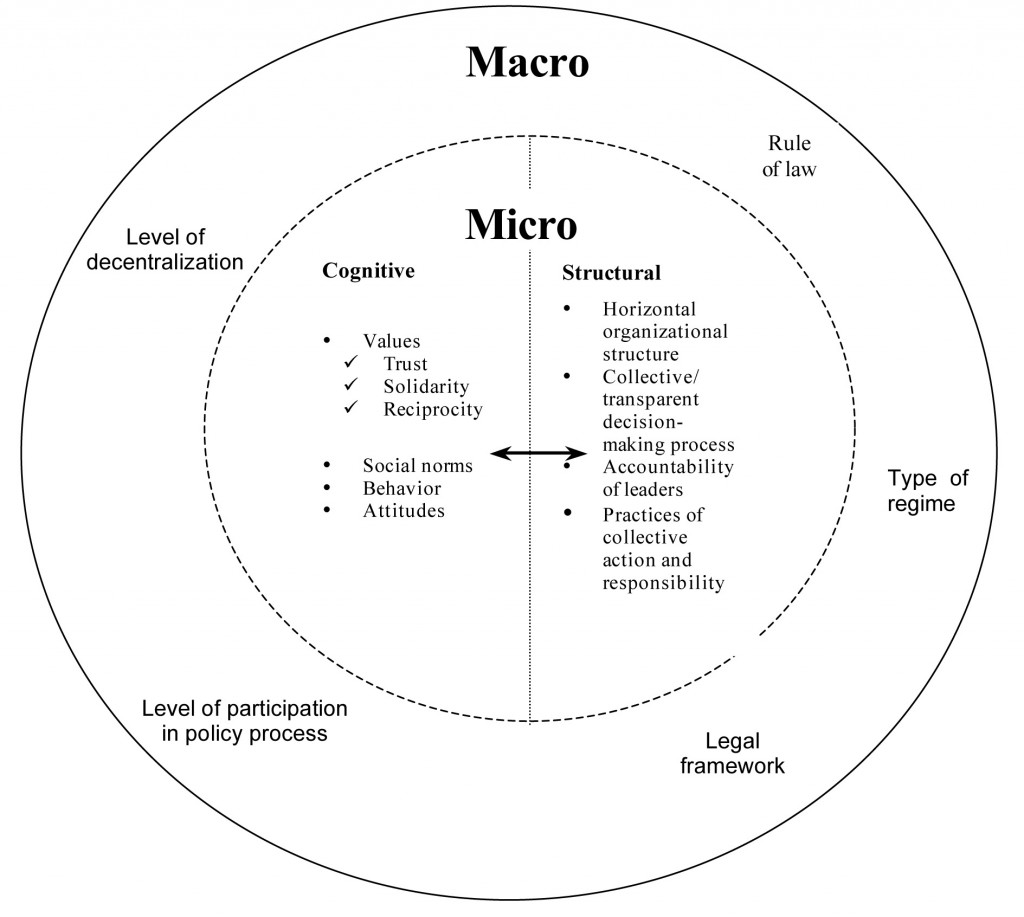 Conceptual Framework: Levels and Types of Social Capital